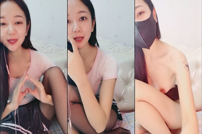 说话温柔文静美女!性感黑丝美腿!撩起裙子翘起美臀,掰开粉穴特写,中指插入扣弄诱惑