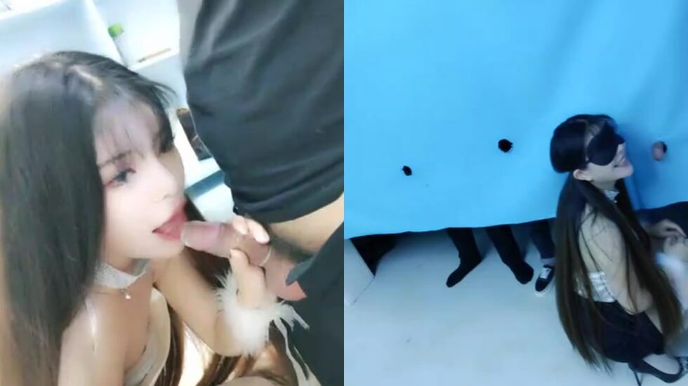 直播演绎AV剧情玩屌识人,口交抽插识别认错了被带到房间轮流啪啪 