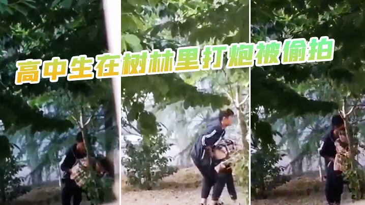 高中生在树林里打炮被偷拍..